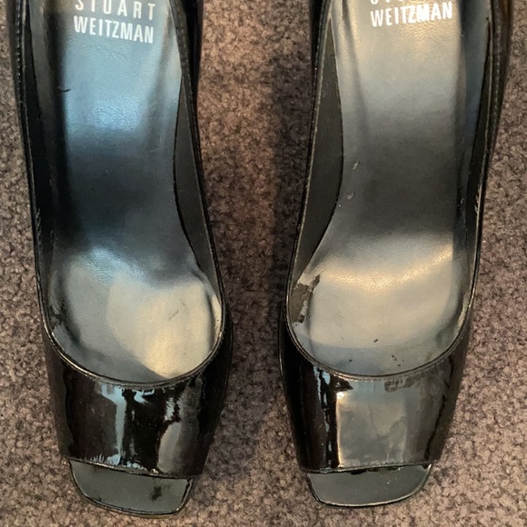 Stuart Weitzman black patent leather pump size 6.5 - Picture 4 of 11